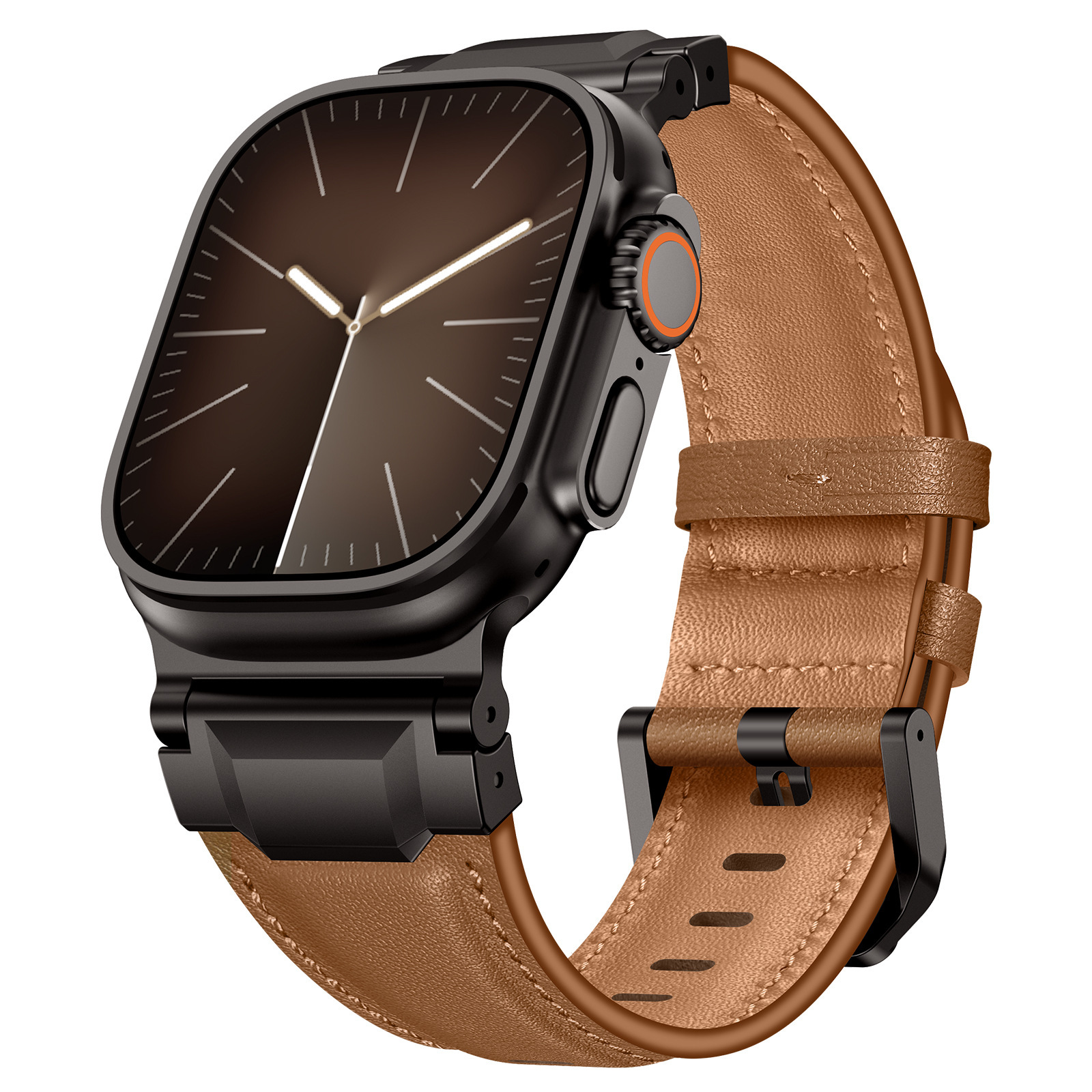 Luxury Watch German - For Apple Watch Strap Armor Leather