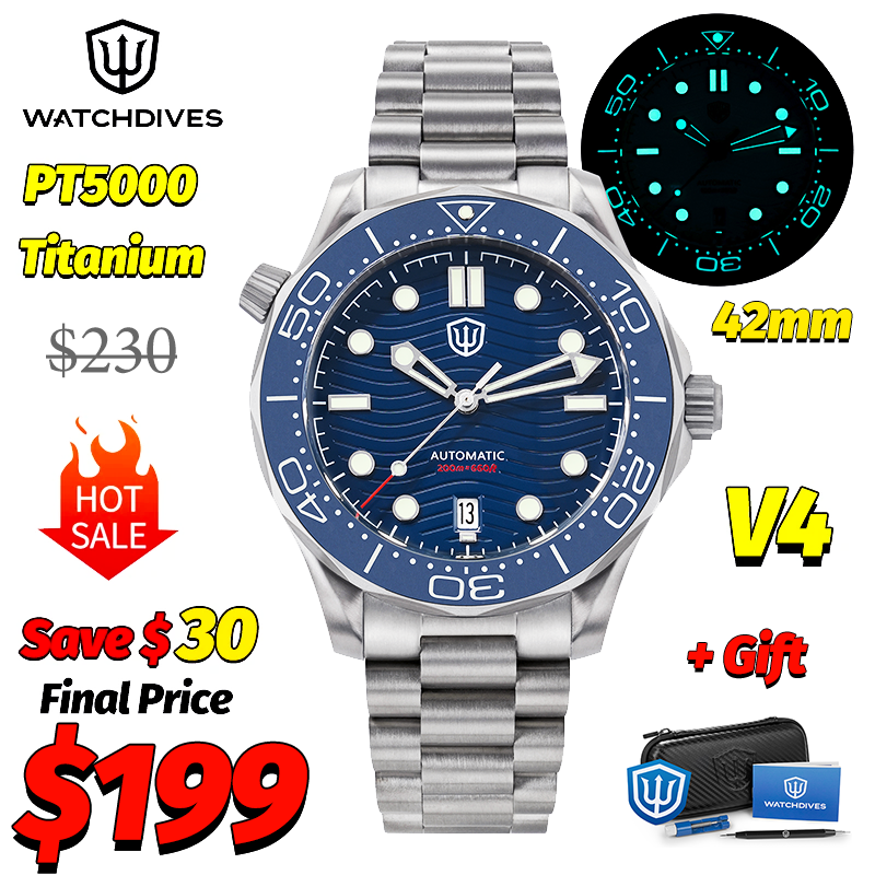 Luxury Watch Deals - Watchdives WD007 V4 007 NTTD Mechanical