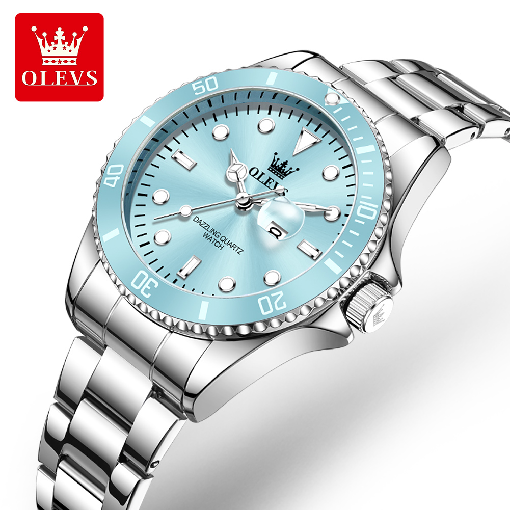 Luxury Watch Deals - OLEVS Luxury Stainless Steel Waterproof Quartz