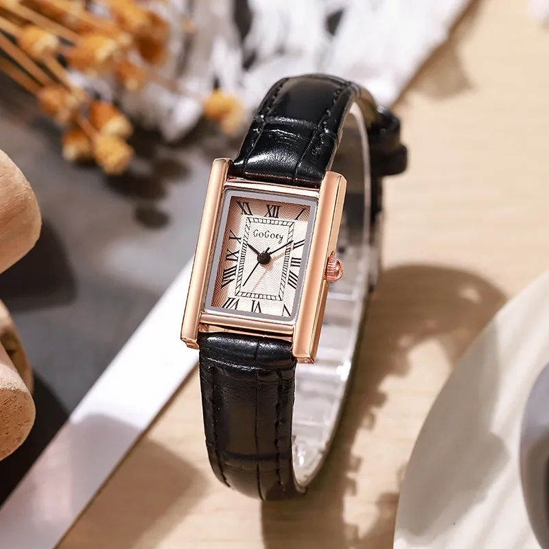 Luxury Watch With Leather Strap - Famous Brand Women Watch Fashion Leather