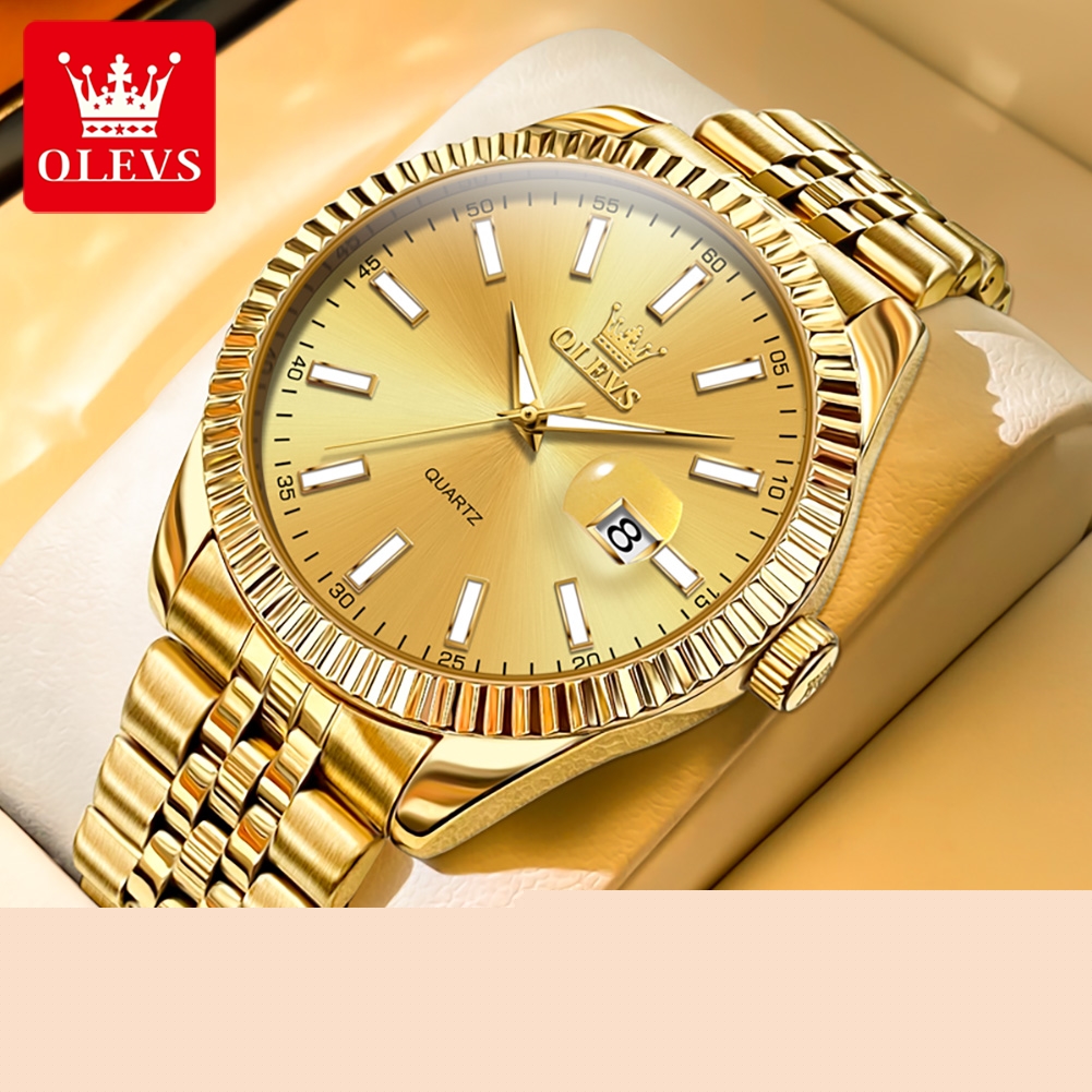 Luxury Watch Hd - OLEVS 5593 Original Quatz Watch For