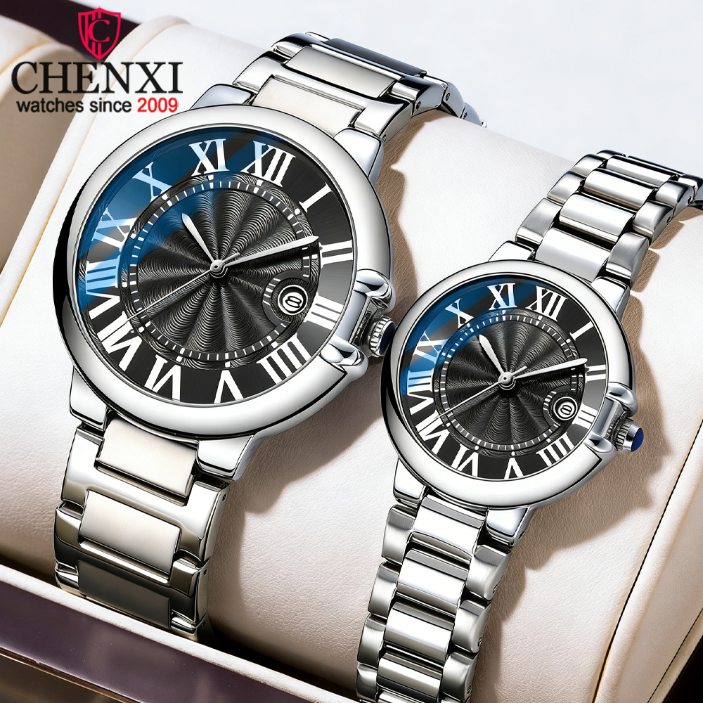 Best Luxury Quartz Watch - CHENXI Couple Luxury Quartz Wristwatch Stainless