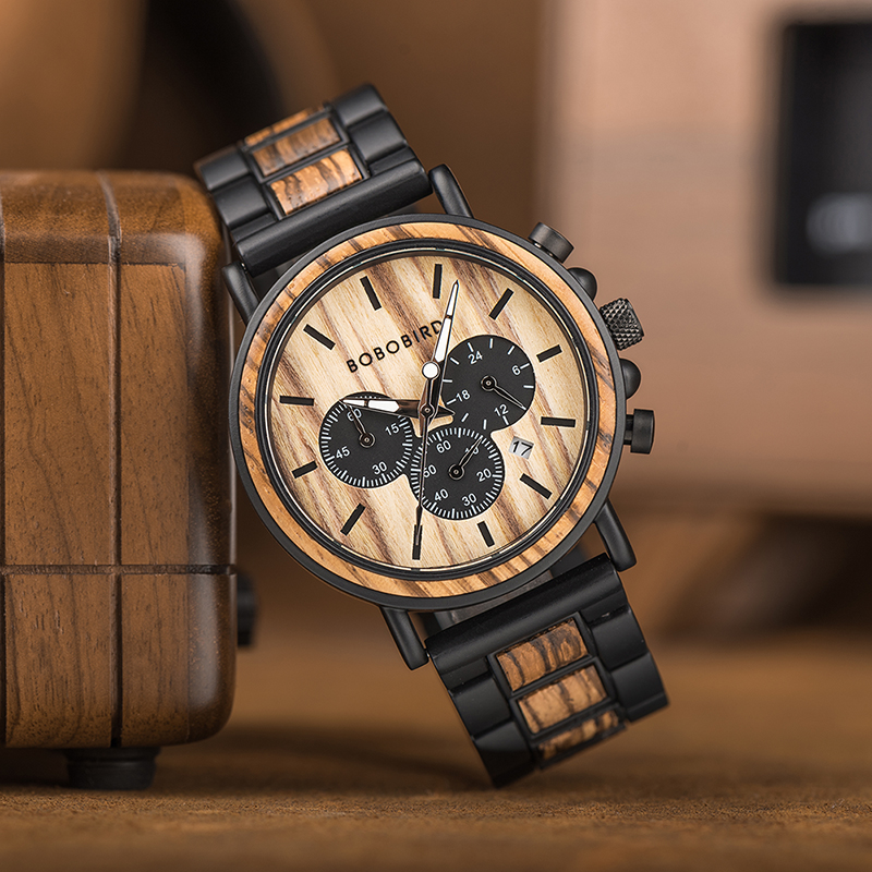 Luxury Watch Engraving - BOBOBIRD Luxury Men Watch Top Quartz