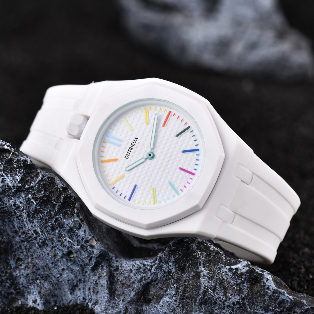 Luxury Watch With Rubber Strap - New Arrival Colorful Quartz Wristwatch Luxury