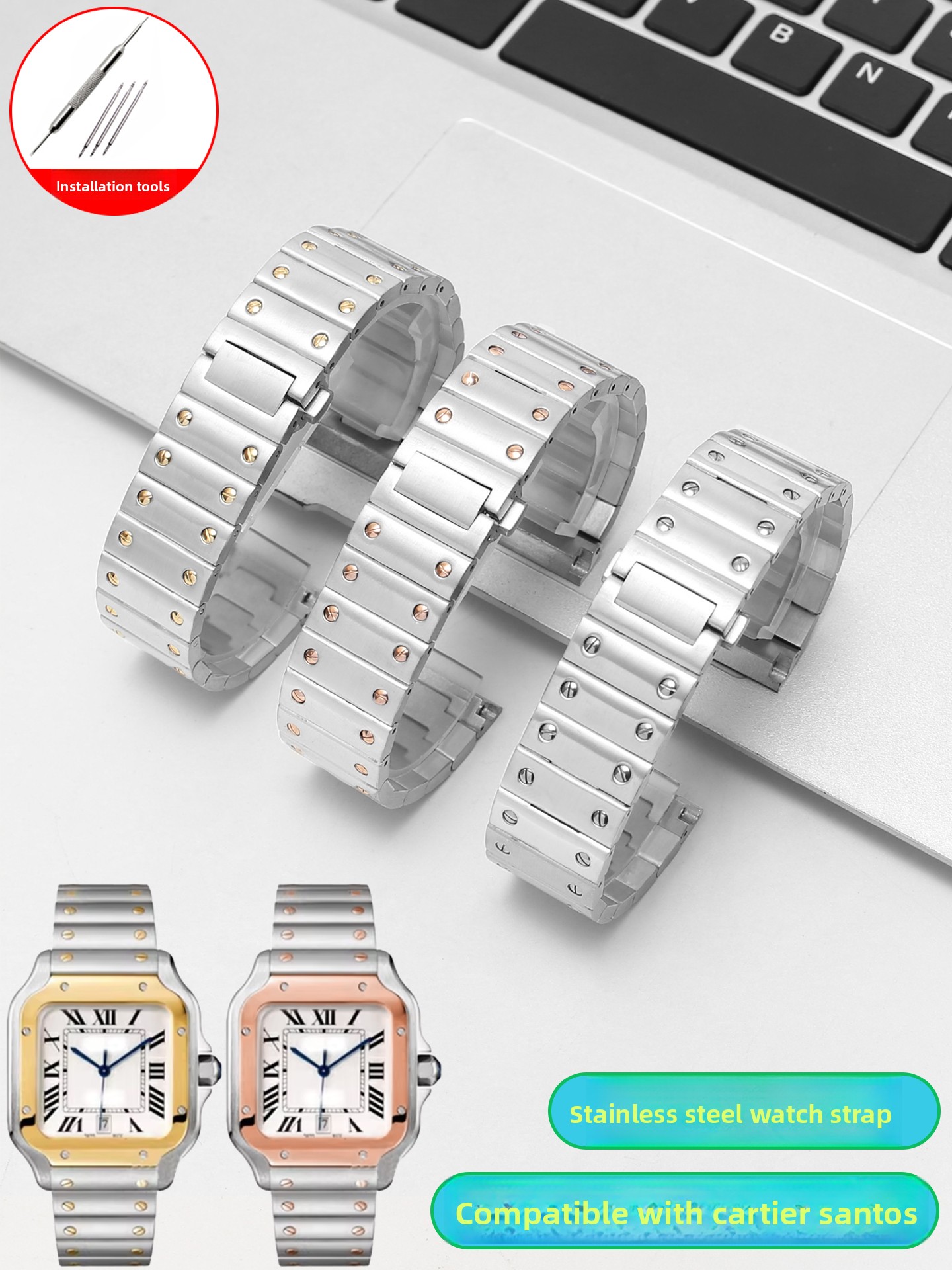 Luxury Watch Cartier - Suitable for Cartier Santos WSSA0010/29/61/63/65 Series
