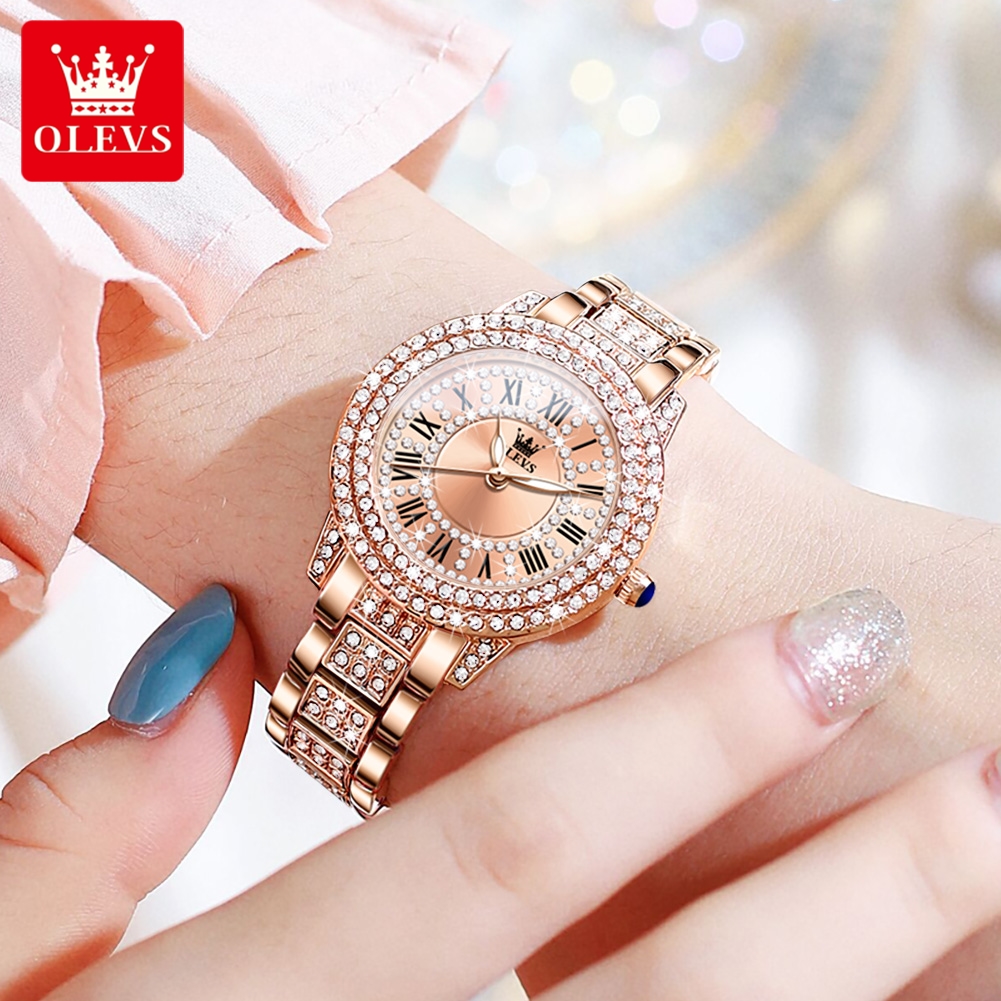 OLEVS 9943 Original Diamond Wa - Luxury Watch Engraving 리뷰 및 가격
