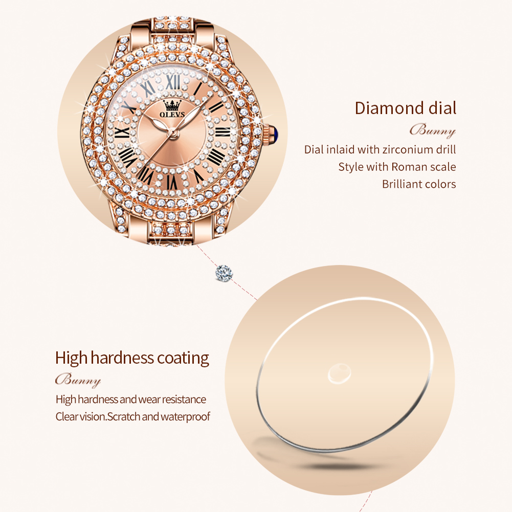 OLEVS 9943 Original Diamond Wa - Luxury Watch Engraving 리뷰 및 가격
