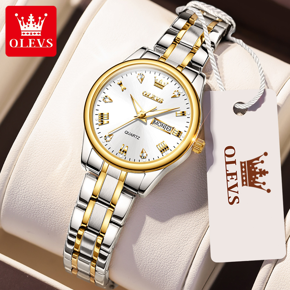 OLEVS 5563 New Fashion Women Q - Luxury Watch With Leather Strap 리뷰 및 가격