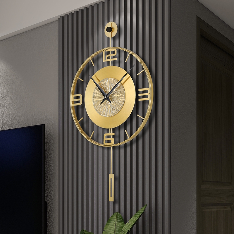 Luxury Metal Swinging Wall Clo - Luxury Watch Wall Clock 리뷰 및 가격