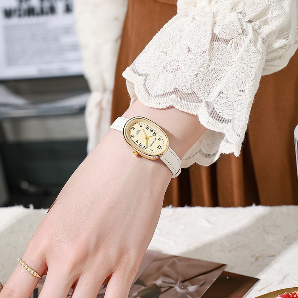 Luxury Oval Dial Women Watches - Luxury Watch With Leather Strap 리뷰 및 가격
