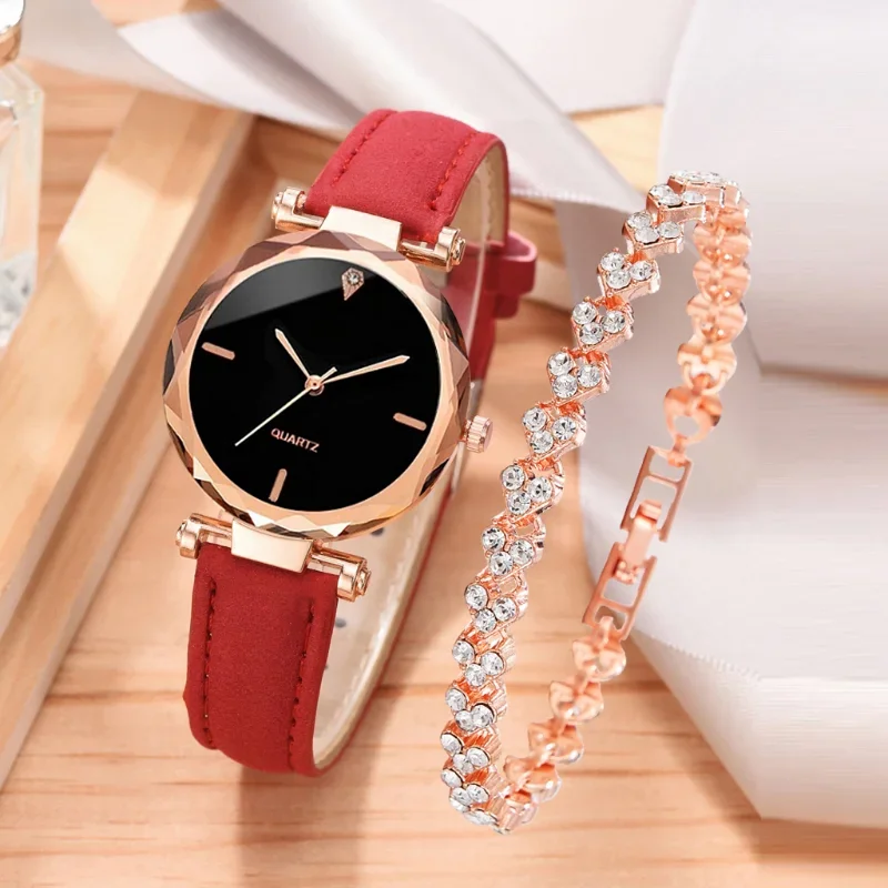2pcs Luxury Fashion Women Watc - Luxury Watch Deals 리뷰 및 가격