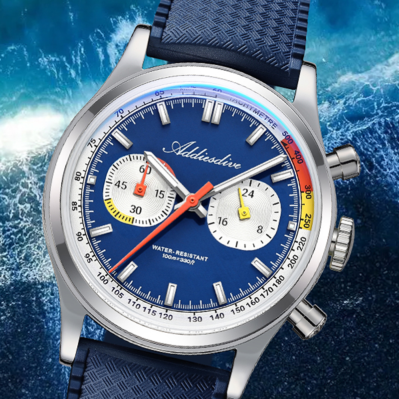 ADDIESDIVE Men Quartz Chronogr - Luxury Watch With Rubber Strap 리뷰 및 가격
