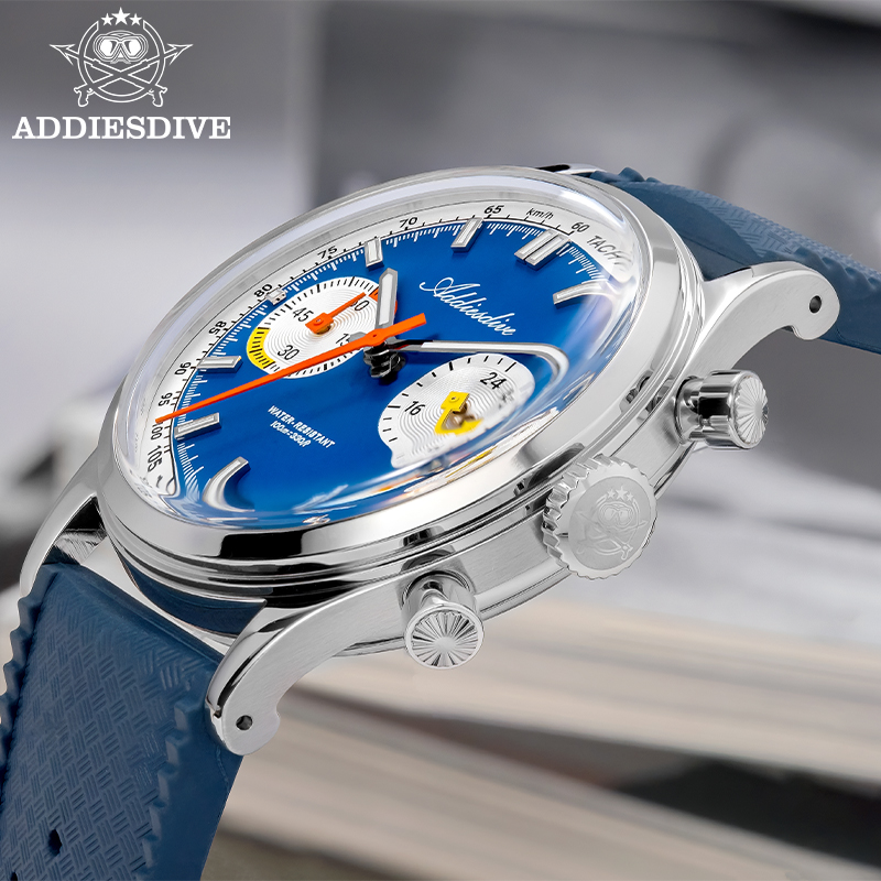 ADDIESDIVE Men Quartz Chronogr - Luxury Watch With Rubber Strap 리뷰 및 가격