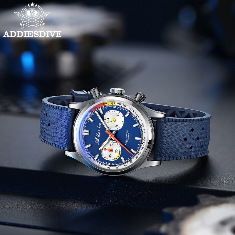 ADDIESDIVE Men Quartz Chronogr - Luxury Watch With Rubber Strap 리뷰 및 가격