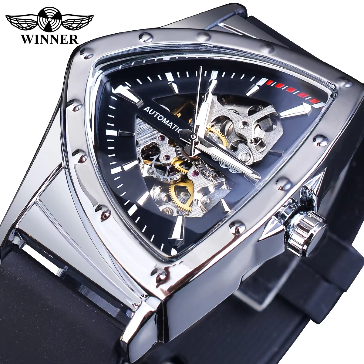 WINNER Men's Luxury Military M - Luxury Watch With Rubber Strap 리뷰 및 가격