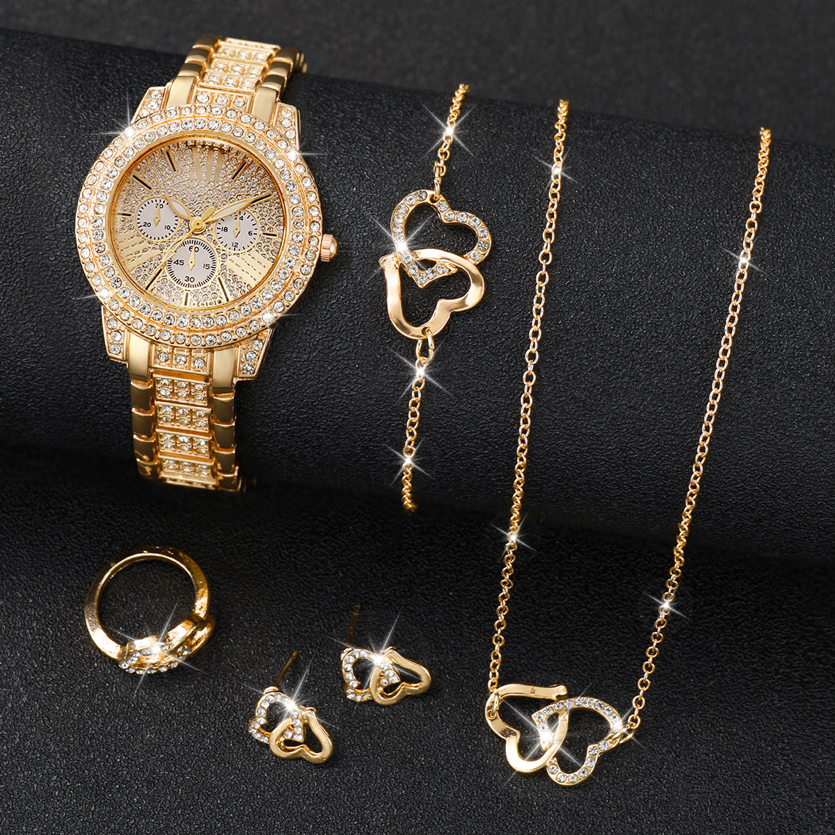 6PCS Luxury Rhinestone Women W - Luxury Watch Display Case 리뷰 및 가격