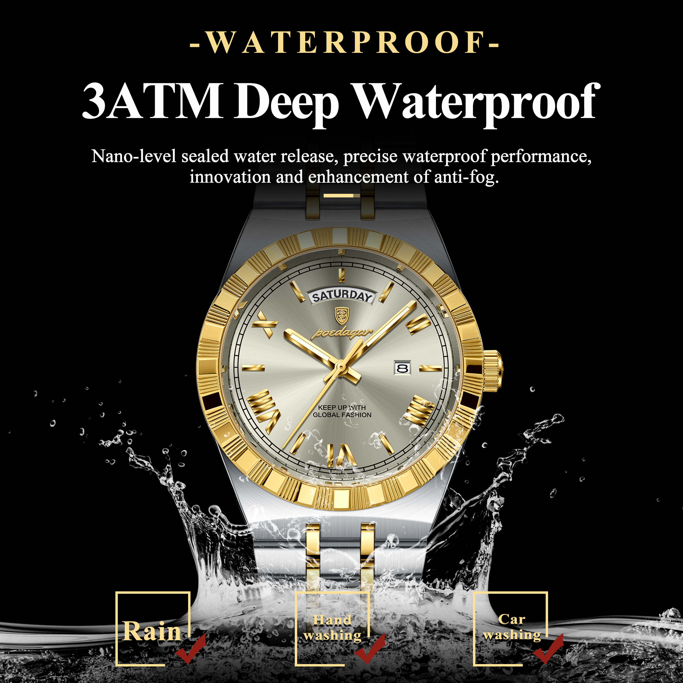 POEDAGAR Fashion Business Men' - Luxury Watch Cartier 리뷰 및 가격