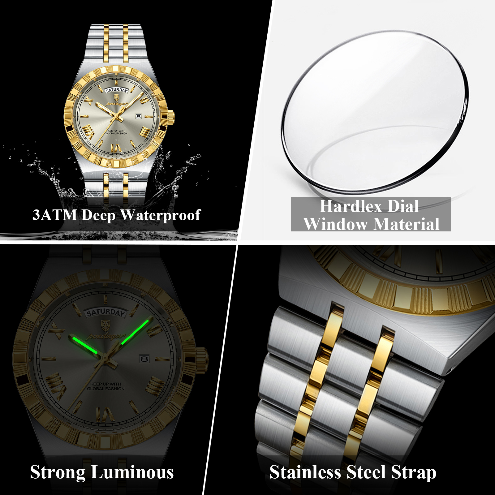 POEDAGAR Fashion Business Men' - Luxury Watch Cartier 리뷰 및 가격