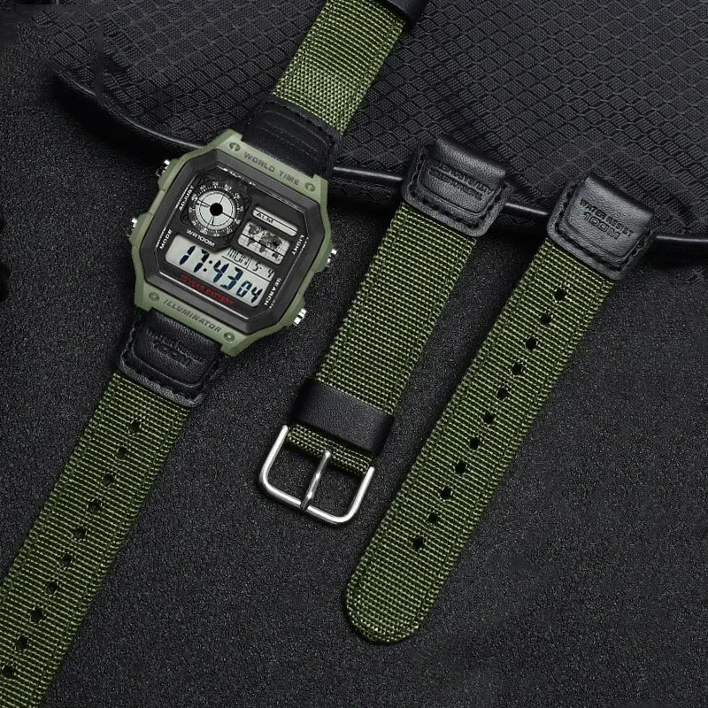 18mm Nylon Watch Strap for Cas - Luxury Watch Casio 리뷰 및 가격