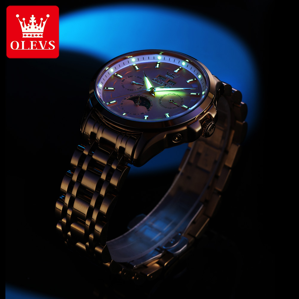 OLEVS 7070 Automatic Watch Men - Luxury Watch Time 리뷰 및 가격