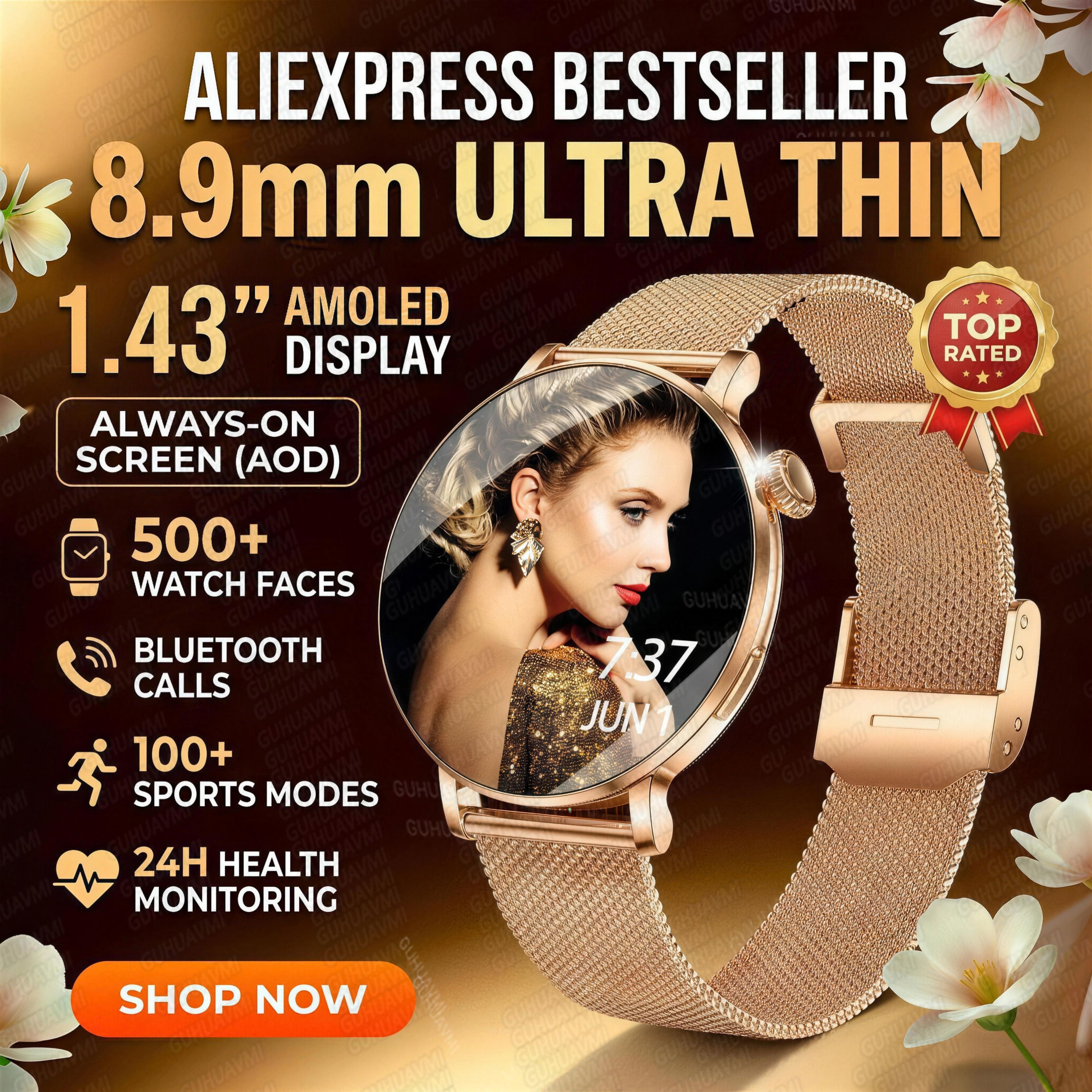 2026New Lady Smart Watch Women - Luxury Watch Hd 리뷰 및 가격