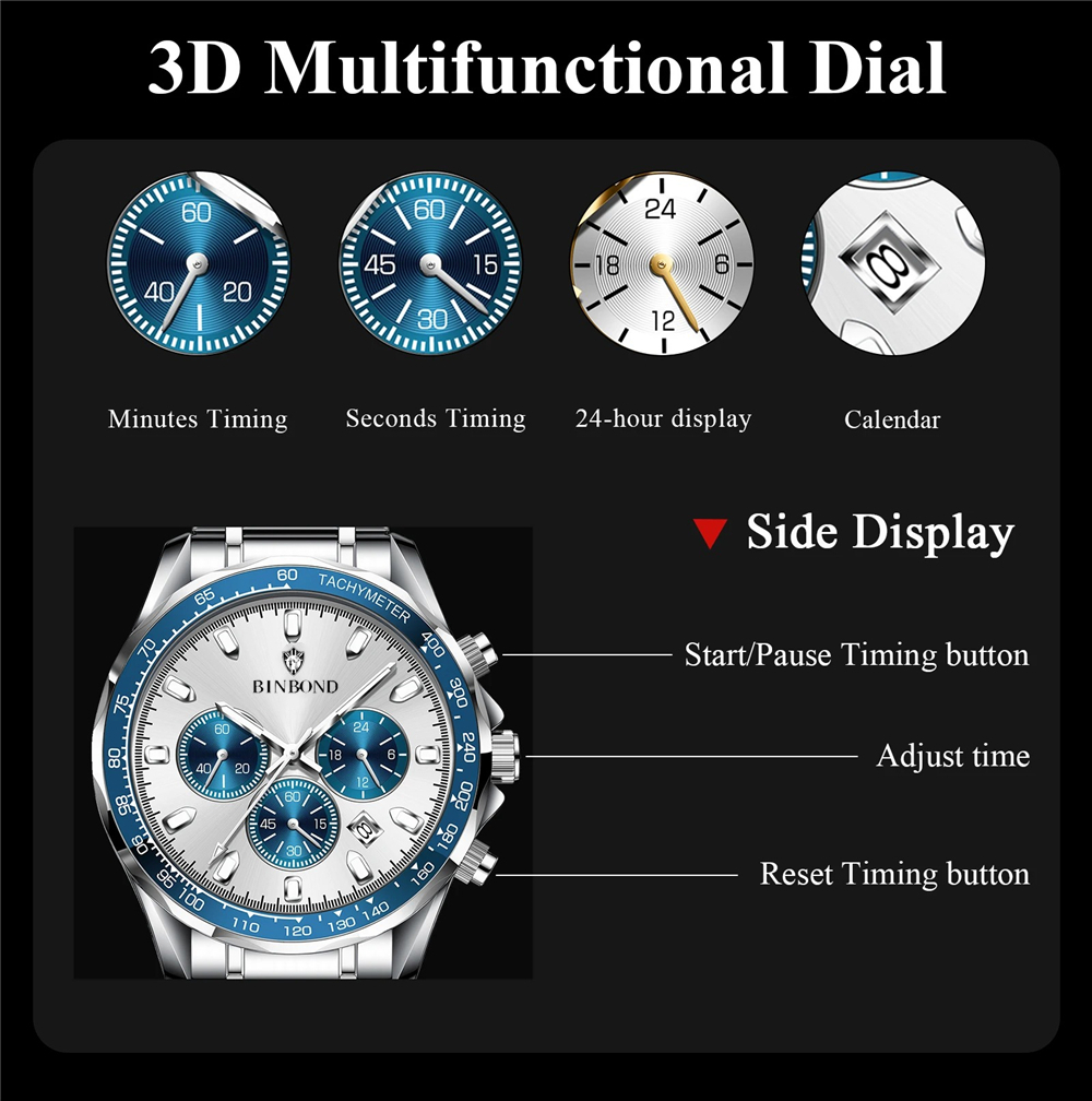 Sports New Men Chornograph Wat - Luxury Watch Low Price 리뷰 및 가격
