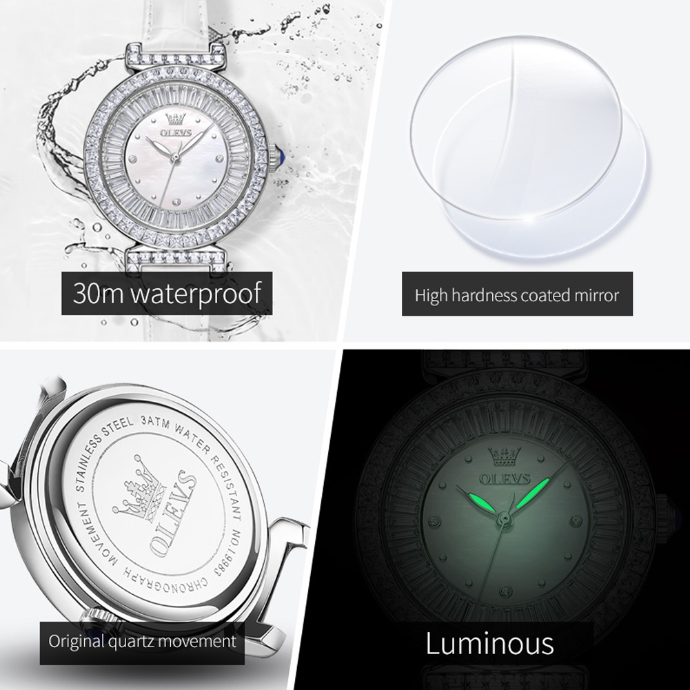 OLEVS 9983 Women's Watches Lig - Luxury Watch With Leather Strap 리뷰 및 가격