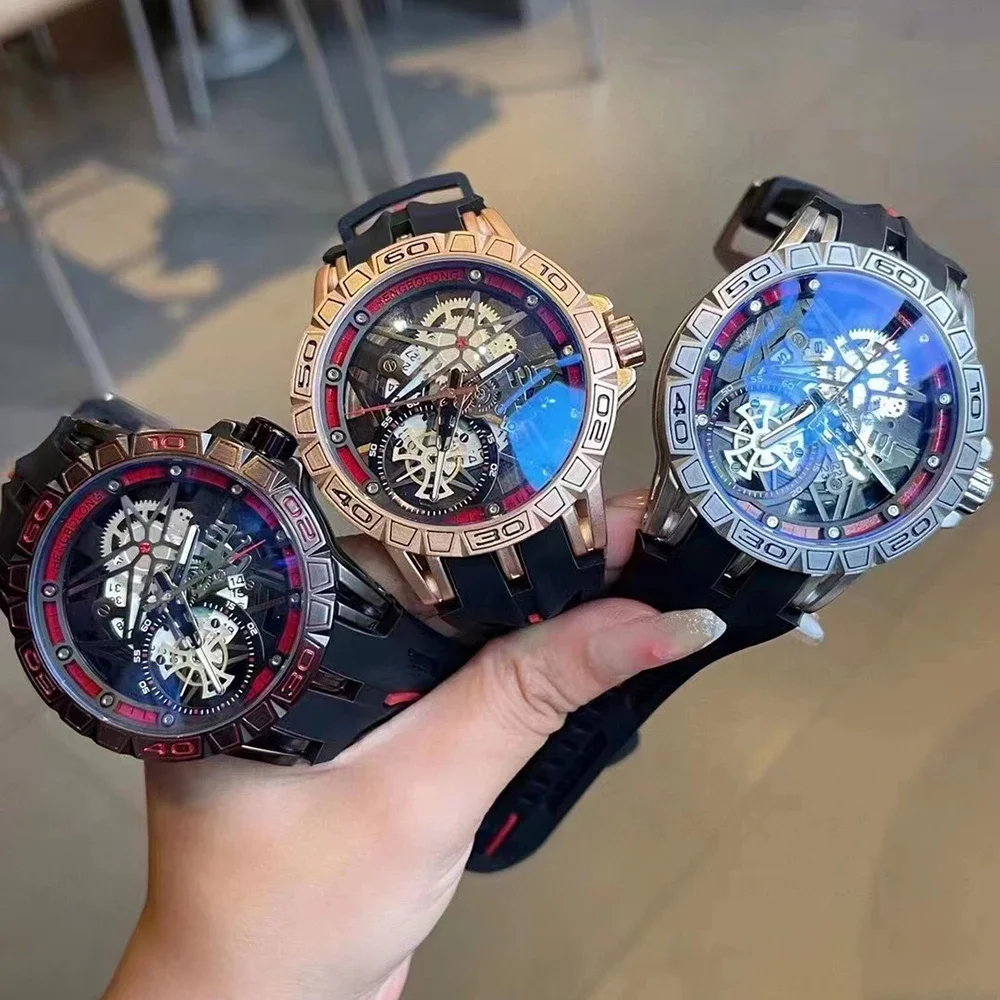3D Quartz Watches Men Luxury C - Luxury Watch With Rubber Strap 리뷰 및 가격