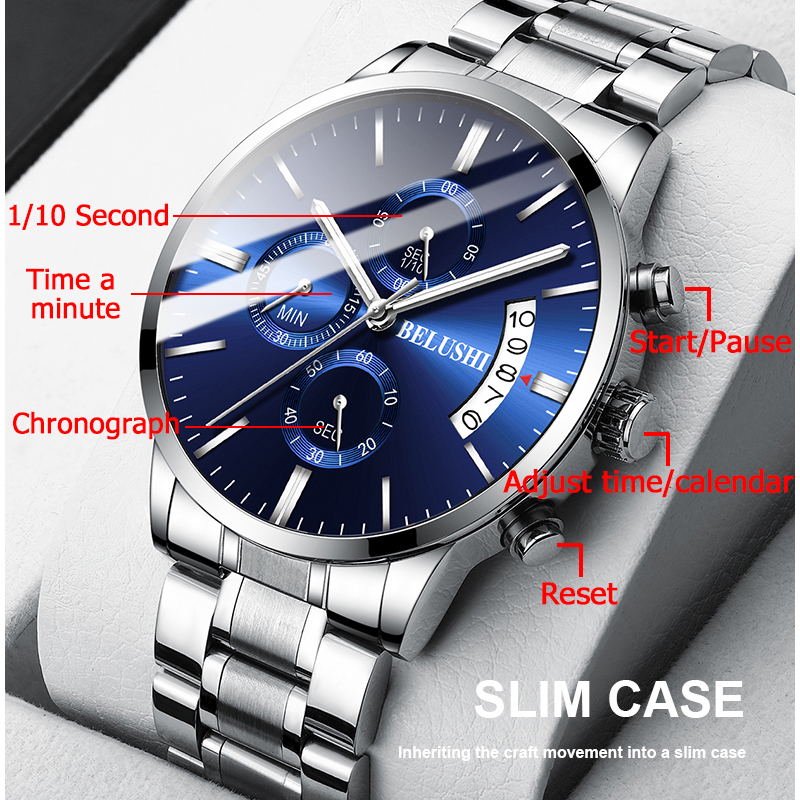 BELUSHI Fashion Men's Quartz W - Luxury Watch Time 리뷰 및 가격