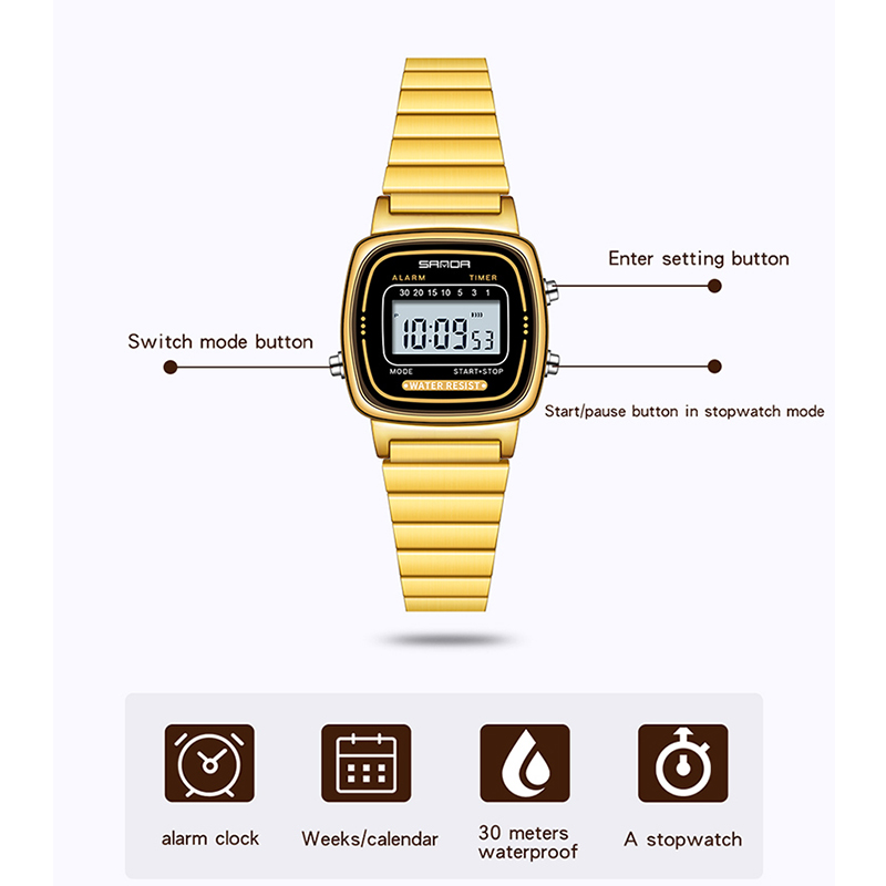 SANDA Women Golden Classic Qua - Luxury Watch Time 리뷰 및 가격