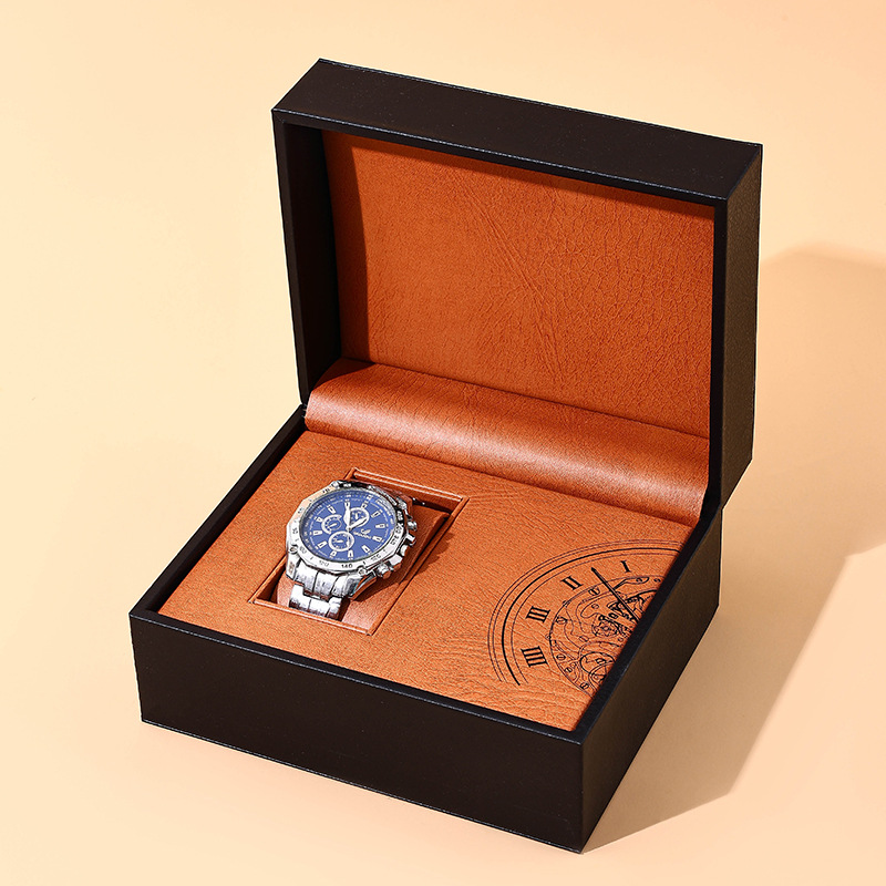 PU Leather Watch Box Wood Grai - Luxury Watch Display Case 리뷰 및 가격