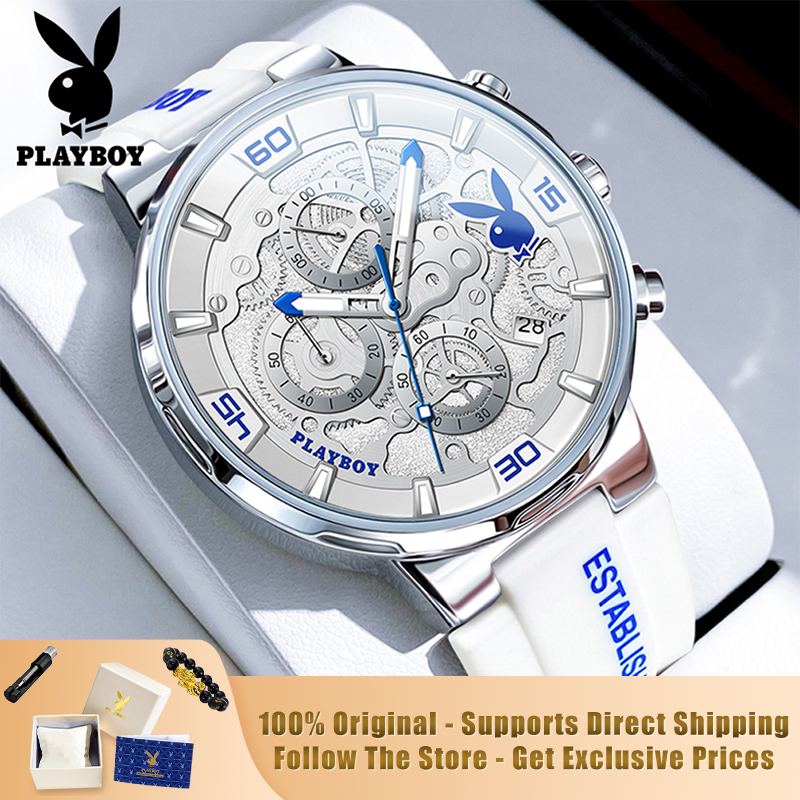 PLAYBOY 3063 Brand original au - Luxury Watch With Rubber Strap 리뷰 및 가격