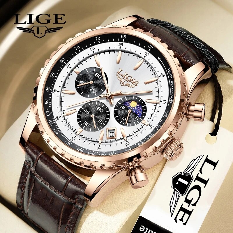 LIGE New Mens Watches Top Bran - Luxury Watch Low Price 리뷰 및 가격