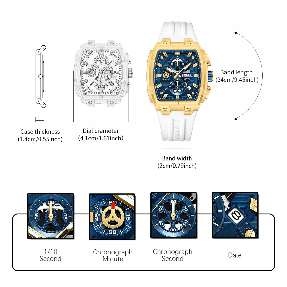 CURREN Luxury Vintage Watch fo - Luxury Watch Deals 리뷰 및 가격