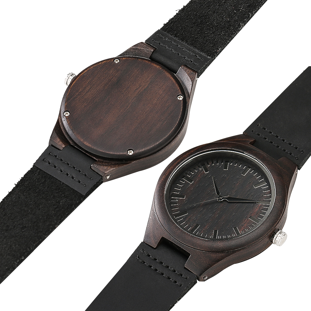 Retro Fashion Ebony Wood Watch - Luxury Watch Engraving 리뷰 및 가격