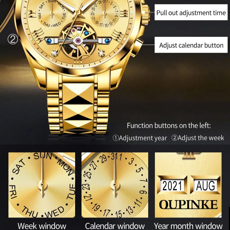 OUPINKE Tourbillon Couple Watc - Luxury Watch Time 리뷰 및 가격