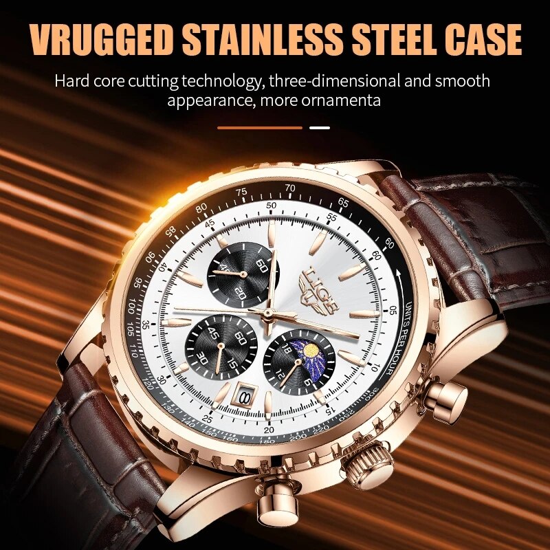 LIGE New Mens Watches Top Bran - Luxury Watch Low Price 리뷰 및 가격