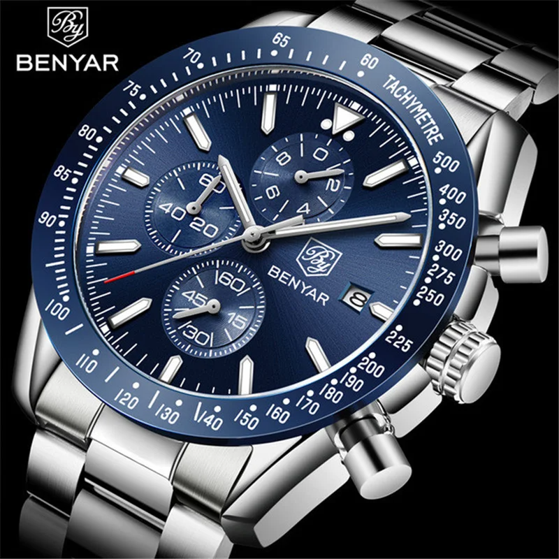 Men Watch BENYAR Top Brand Lux - Luxury Watch German 리뷰 및 가격
