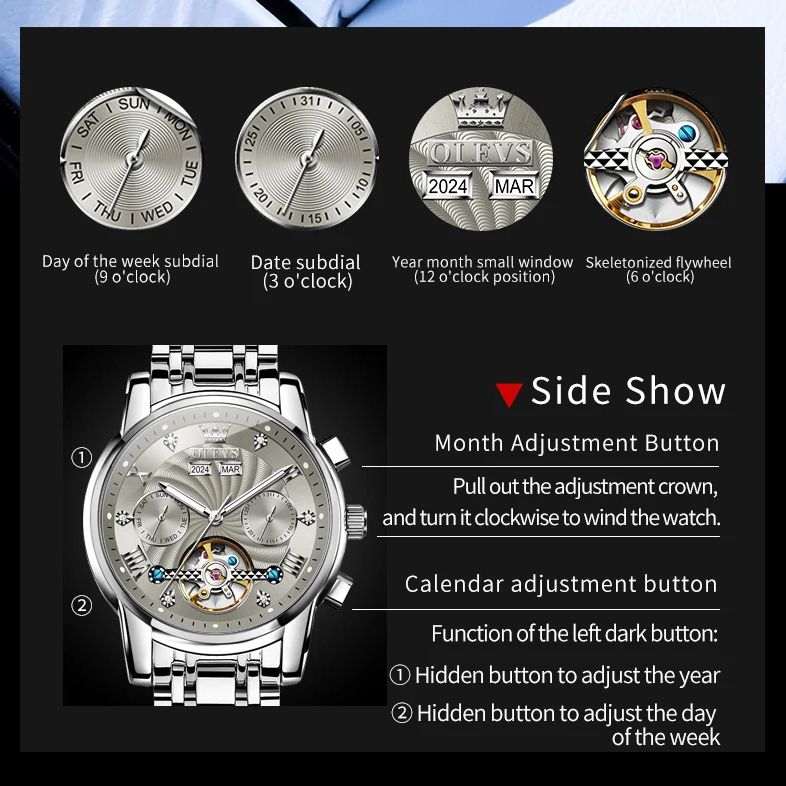 OLEVS 7088 Men Watch Luxury Br - Luxury Watch Hd 리뷰 및 가격