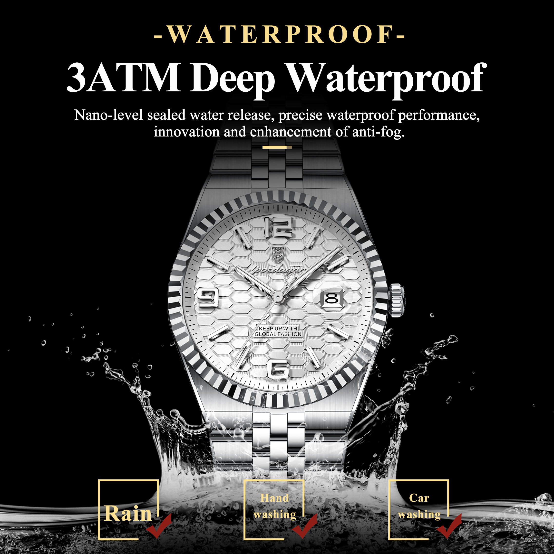 POEDAGAR Casual Top Men Clock  - Luxury Watch Price 리뷰 및 가격