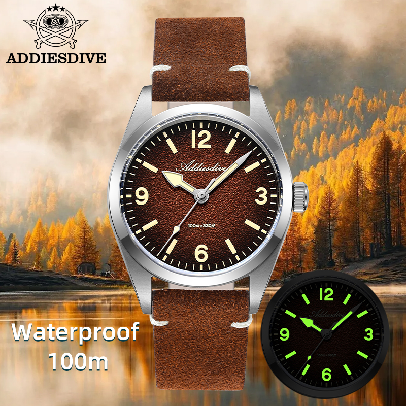 ADDIESDIVE Japan 2035 Super Lu - Luxury Watch With Leather Strap 리뷰 및 가격