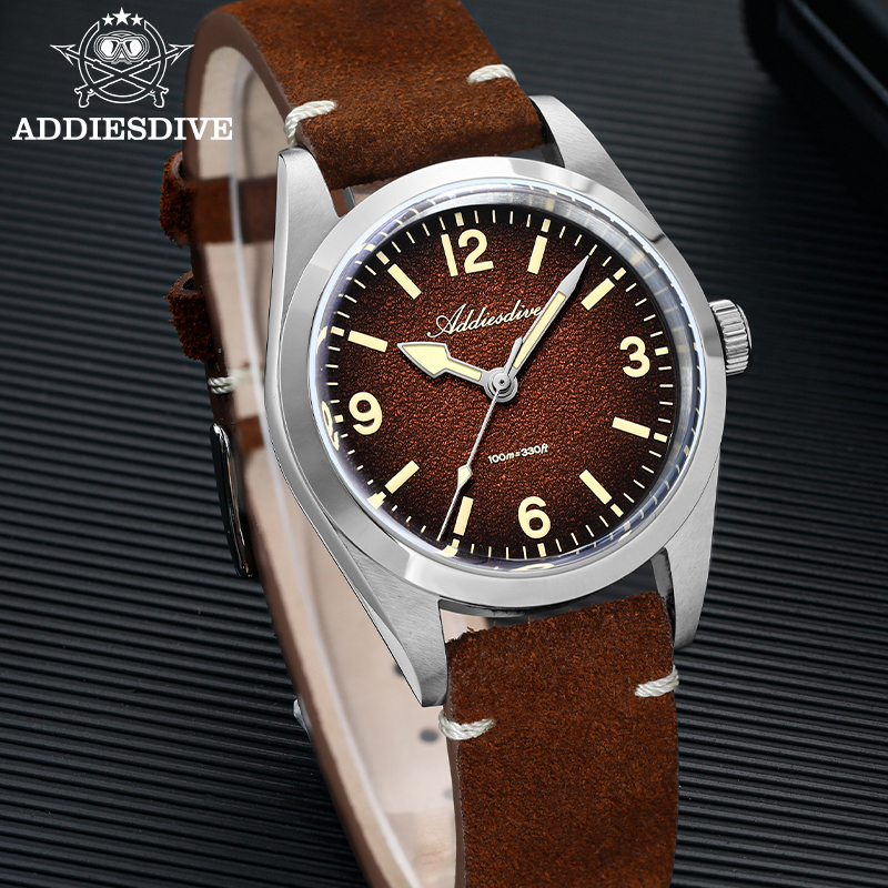 ADDIESDIVE Japan 2035 Super Lu - Luxury Watch With Leather Strap 리뷰 및 가격