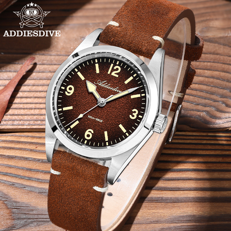 ADDIESDIVE Japan 2035 Super Lu - Luxury Watch With Leather Strap 리뷰 및 가격
