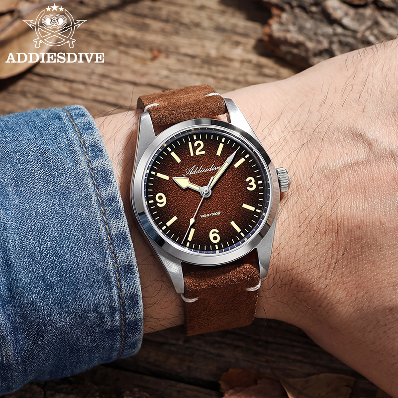 ADDIESDIVE Japan 2035 Super Lu - Luxury Watch With Leather Strap 리뷰 및 가격