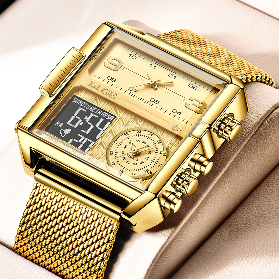 LIGE 2026 Fashion Dual Display - Luxury Watch Time 리뷰 및 가격