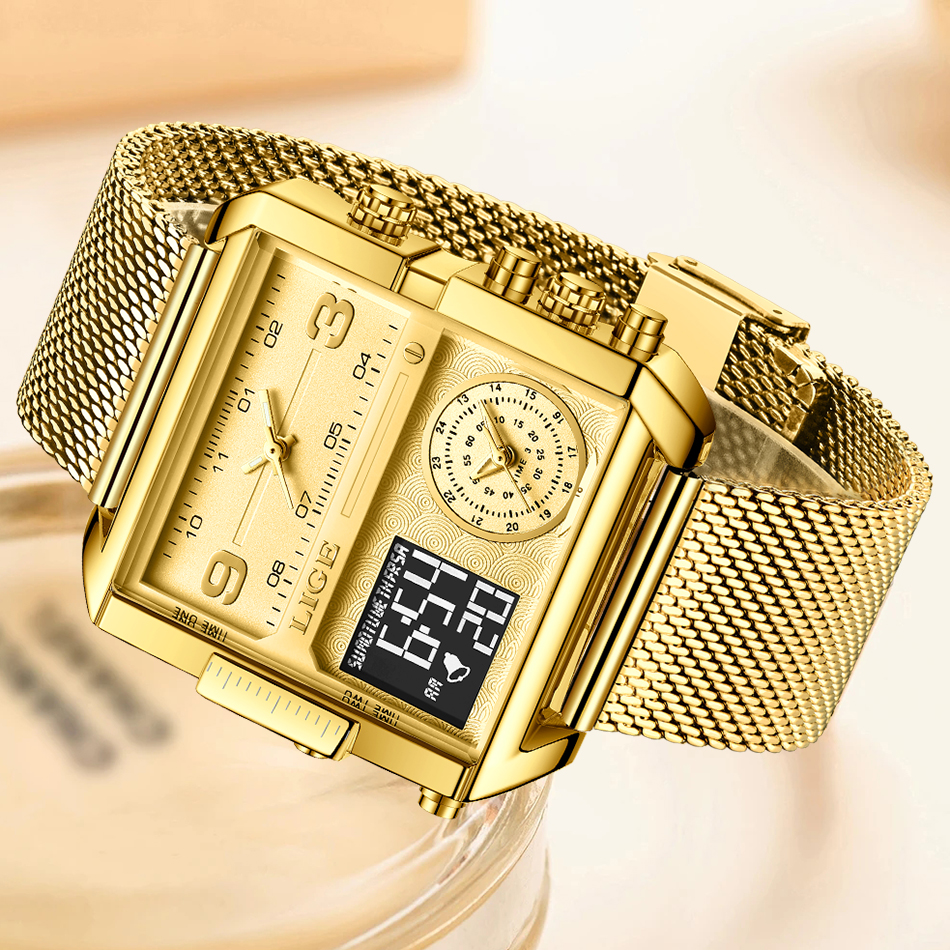 LIGE 2026 Fashion Dual Display - Luxury Watch Time 리뷰 및 가격