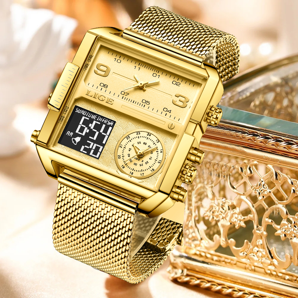 LIGE 2026 Fashion Dual Display - Luxury Watch Time 리뷰 및 가격
