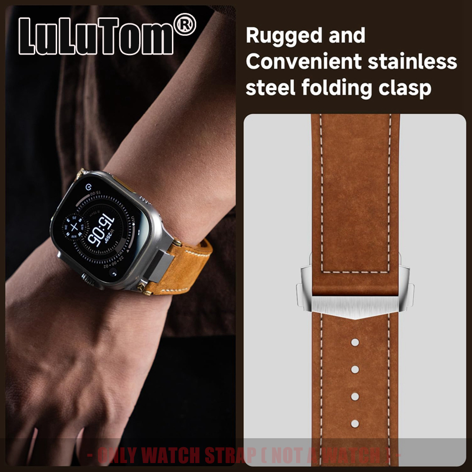 Man Leather Band for Apple Wat - Luxury Watch German 리뷰 및 가격