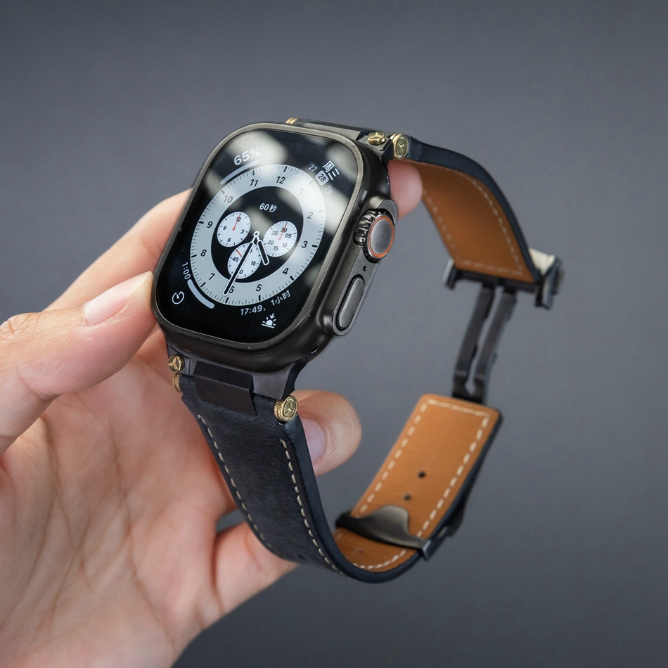 Man Leather Band for Apple Wat - Luxury Watch German 리뷰 및 가격