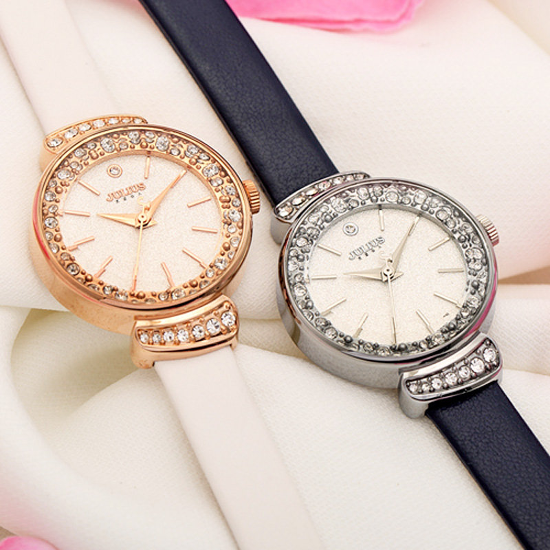 Rhinestones Women's Watch Japa - Luxury Watch With Leather Strap 리뷰 및 가격